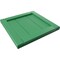 Ekena Millwork 12"W x 12"H True Fit PVC Framed Board-n-Batten Shutters Sample, Lilly Pads SAMPLE-TFPBFLP - alternate 2